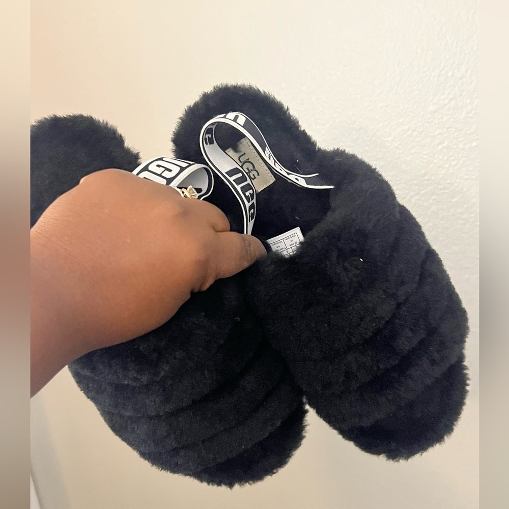 Black Ugg slippers
